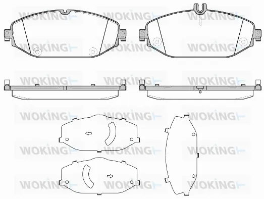 P17183.00 WOKING Комплект тормозных колодок, дисковый тормоз (фото 1)