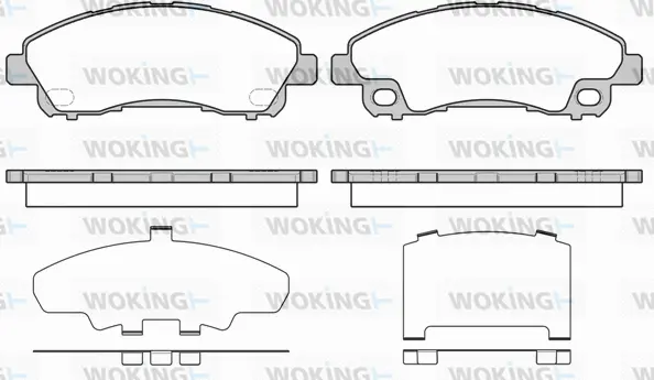 P17453.00 WOKING Комплект тормозных колодок, дисковый тормоз (фото 1)