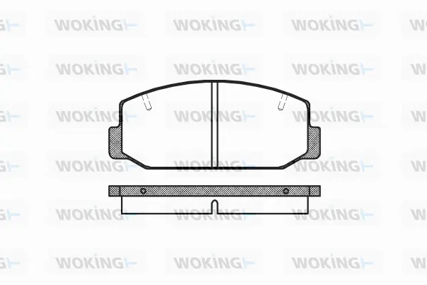 P1753.40 WOKING Комплект тормозных колодок, дисковый тормоз (фото 1)