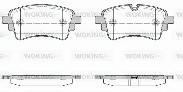 P17693.10 WOKING Комплект тормозных колодок, дисковый тормоз (фото 1)