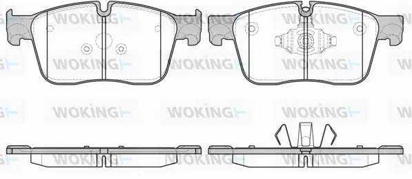 P17833.00 WOKING Комплект тормозных колодок, дисковый тормоз (фото 1)