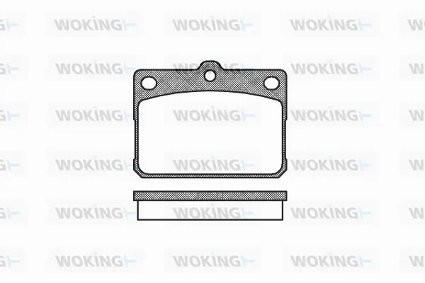 P1793.20 WOKING Комплект тормозных колодок, дисковый тормоз (фото 1)