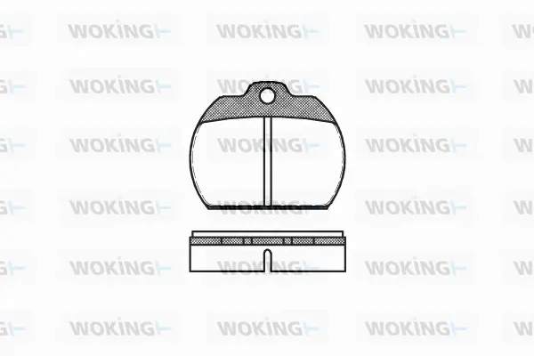 P1823.00 WOKING Комплект тормозных колодок, дисковый тормоз (фото 1)