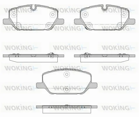 P18263.12 WOKING Комплект тормозных колодок, дисковый тормоз (фото 1)