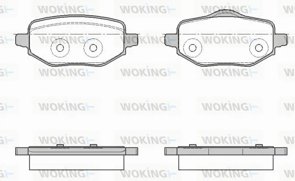 P18523.00 WOKING Комплект тормозных колодок, дисковый тормоз (фото 1)