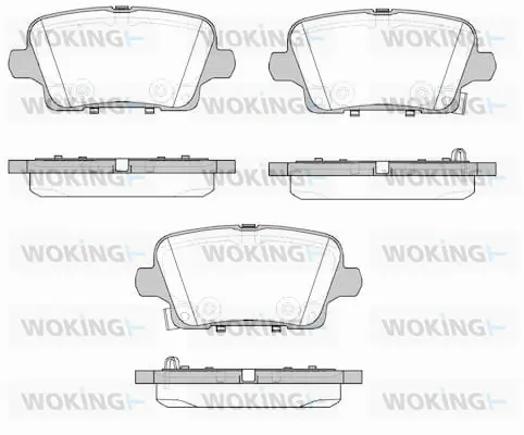 P1921302 WOKING Комплект тормозных колодок, дисковый тормоз (фото 1)
