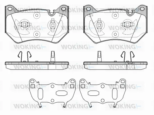 P19393.10 WOKING Комплект тормозных колодок, дисковый тормоз (фото 1)
