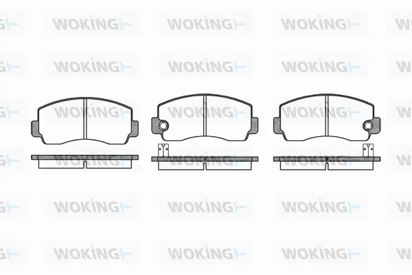 P1943.10 WOKING Комплект тормозных колодок, дисковый тормоз (фото 1)