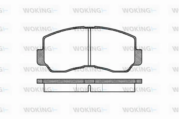 P1943.40 WOKING Комплект тормозных колодок, дисковый тормоз (фото 1)
