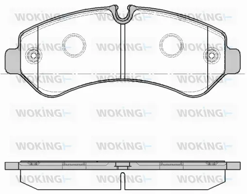 P19663.00 WOKING Комплект тормозных колодок, дисковый тормоз (фото 1)