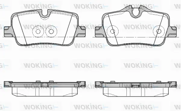 P19733.00 WOKING Комплект тормозных колодок, дисковый тормоз (фото 1)