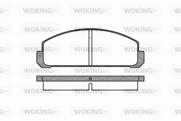 P1993.20 WOKING Комплект тормозных колодок, дисковый тормоз (фото 1)