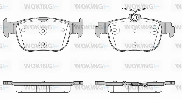 P19973.00 WOKING Комплект тормозных колодок, дисковый тормоз (фото 1)