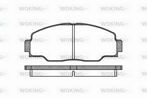 P2083.00 WOKING Комплект тормозных колодок, дисковый тормоз (фото 1)