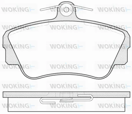 P2093.00 WOKING Комплект тормозных колодок, дисковый тормоз (фото 1)