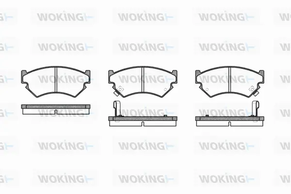 P2403.02 WOKING Комплект тормозных колодок, дисковый тормоз (фото 1)