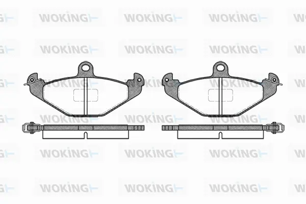 P2453.10 WOKING Комплект тормозных колодок, дисковый тормоз (фото 1)