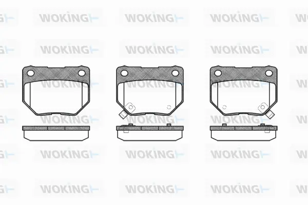 P2653.02 WOKING Комплект тормозных колодок, дисковый тормоз (фото 1)