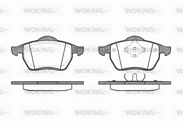 P2903.00 WOKING Комплект тормозных колодок, дисковый тормоз (фото 1)