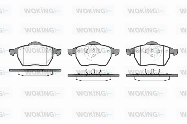 P2903.01 WOKING Комплект тормозных колодок, дисковый тормоз (фото 1)