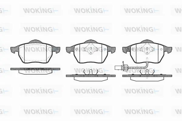 P2903.11 WOKING Комплект тормозных колодок, дисковый тормоз (фото 1)