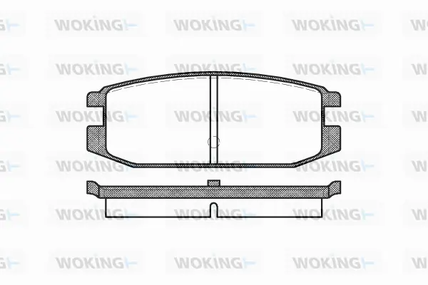 P3173.00 WOKING Комплект тормозных колодок, дисковый тормоз (фото 1)
