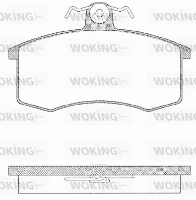 P3213.10 WOKING Комплект тормозных колодок, дисковый тормоз (фото 1)