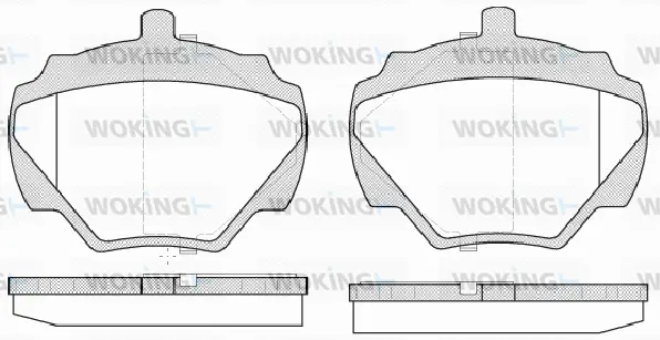 P3223.10 WOKING Комплект тормозных колодок, дисковый тормоз (фото 1)