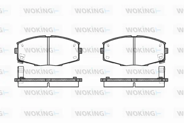 P3253.04 WOKING Комплект тормозных колодок, дисковый тормоз (фото 1)