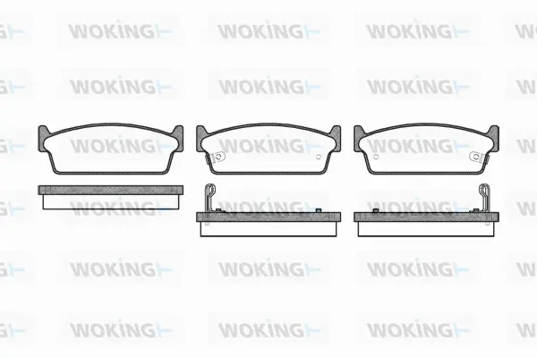 P3273.02 WOKING Комплект тормозных колодок, дисковый тормоз (фото 1)