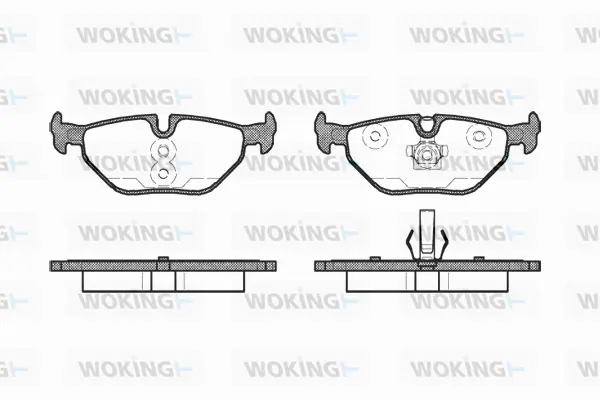 P3653.41 WOKING Комплект тормозных колодок, дисковый тормоз (фото 1)