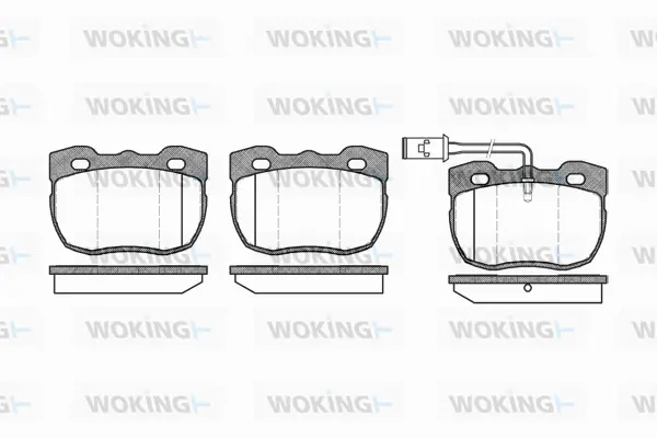 P3673.11 WOKING Комплект тормозных колодок, дисковый тормоз (фото 1)
