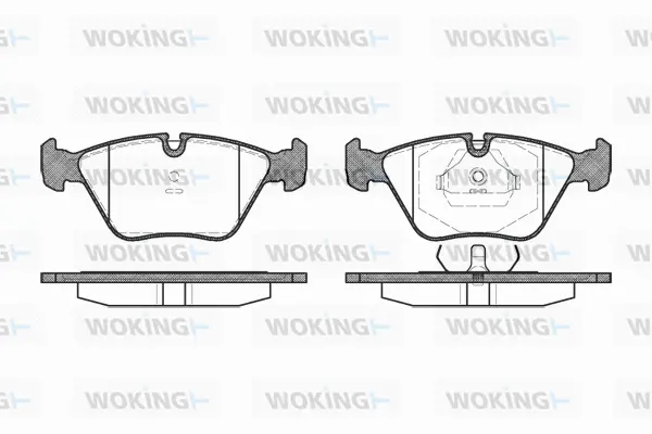 P3703.00 WOKING Комплект тормозных колодок, дисковый тормоз (фото 1)