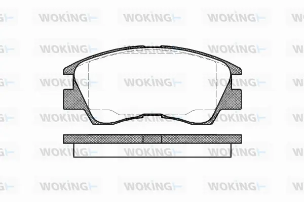 P3753.10 WOKING Комплект тормозных колодок, дисковый тормоз (фото 1)
