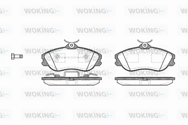P3763.20 WOKING Комплект тормозных колодок, дисковый тормоз (фото 1)