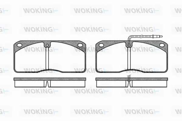 P3783.40 WOKING Комплект тормозных колодок, дисковый тормоз (фото 1)