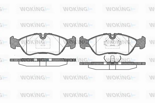 P3863.20 WOKING Комплект тормозных колодок, дисковый тормоз (фото 1)