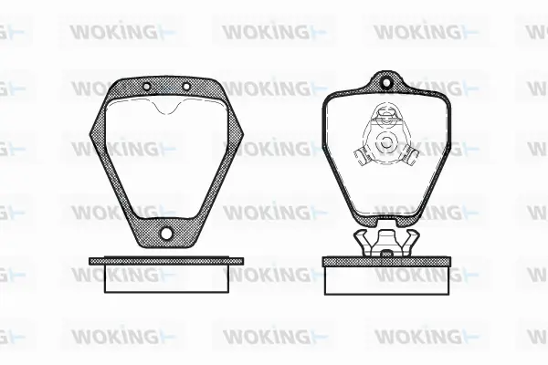 P4083.10 WOKING Комплект тормозных колодок, дисковый тормоз (фото 1)