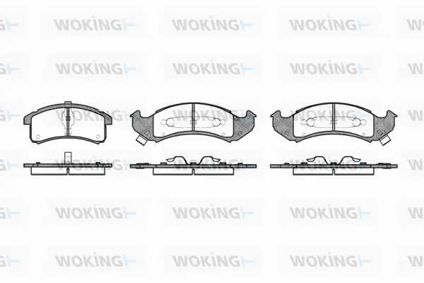 P4373.02 WOKING Комплект тормозных колодок, дисковый тормоз (фото 1)