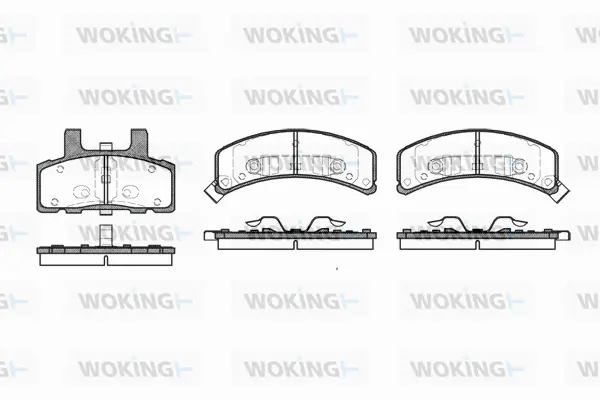 P4523.32 WOKING Комплект тормозных колодок, дисковый тормоз (фото 1)