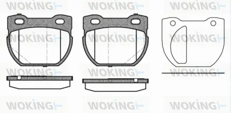 P4843.20 WOKING Комплект тормозных колодок, дисковый тормоз (фото 1)