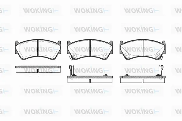 P4923.02 WOKING Комплект тормозных колодок, дисковый тормоз (фото 1)