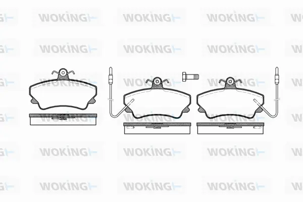 P5093.02 WOKING Комплект тормозных колодок, дисковый тормоз (фото 1)