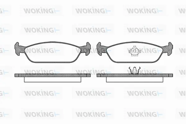 P5113.00 WOKING Комплект тормозных колодок, дисковый тормоз (фото 1)