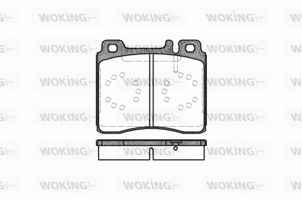 P5203.00 WOKING Комплект тормозных колодок, дисковый тормоз (фото 1)