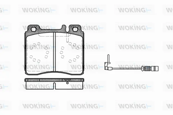 P5203.02 WOKING Комплект тормозных колодок, дисковый тормоз (фото 1)