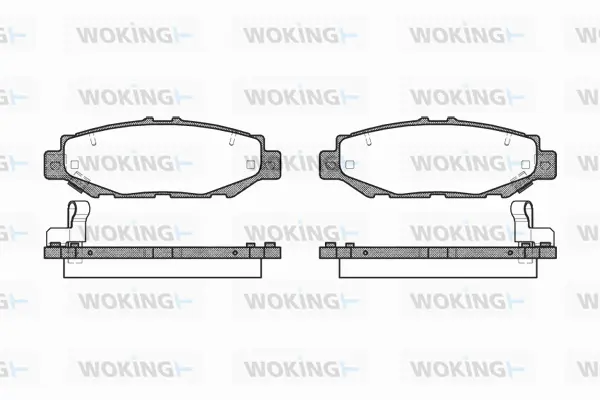 P5243.04 WOKING Комплект тормозных колодок, дисковый тормоз (фото 1)