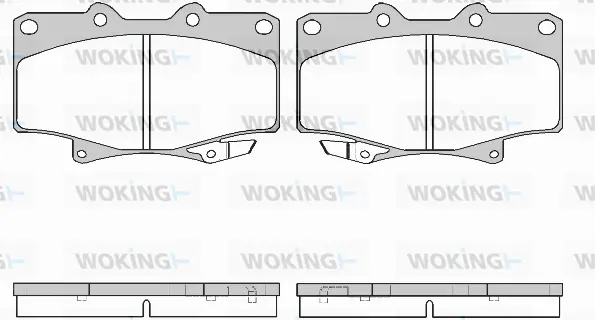 P5293.04 WOKING Комплект тормозных колодок, дисковый тормоз (фото 1)