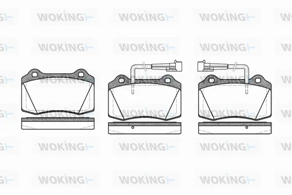 P5343.22 WOKING Комплект тормозных колодок, дисковый тормоз (фото 1)