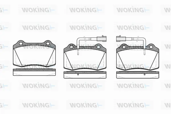 P5343.32 WOKING Комплект тормозных колодок, дисковый тормоз (фото 1)